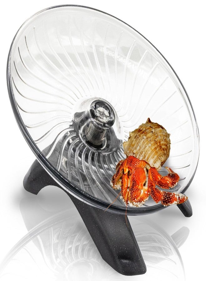 Niuohoy Hermit Crab Exercise Wheel - Silent Running Wheel for Crab Tank Accessories - Small Animal Wheel for Hamster Gerbils Hedgehogs - Image 1